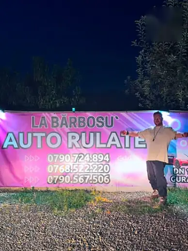 Bannerul La Bărbosu’ seara, în parc